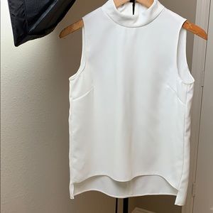 Zara white top.